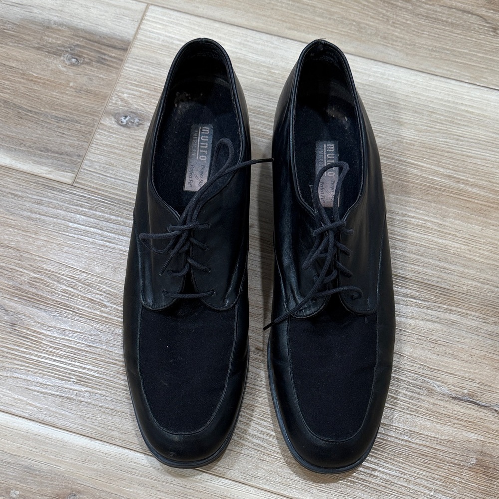 Murano Black Womans Oxfords